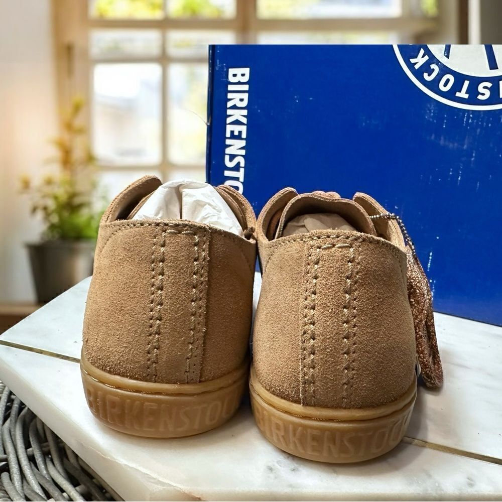 BIRKENSTOCK Arran Leather Lace Up Sneaker Shoes Sand Size 36 - Picture 9 of 14
